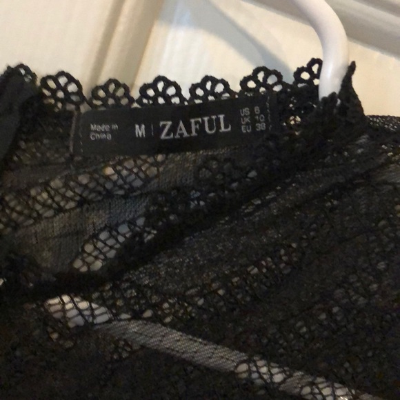 Black lace body suit NWOT - Picture 4 of 7